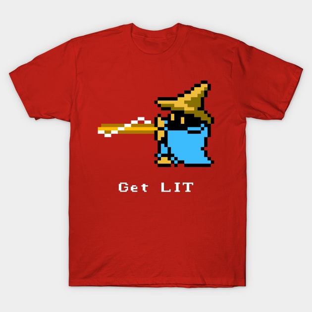 Black Mage - Get LIT T-Shirt by NLeseul